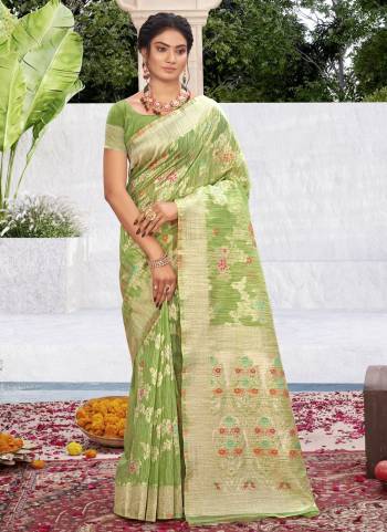 Look These Saree in Fine Colored.These Saree And Blouse is Fabricated On Cotton Silk Pair.Its Beautified With Weavon Multy Designer Work.