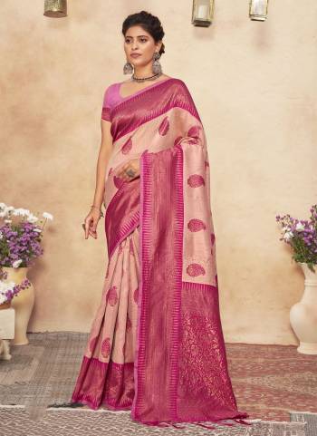 Look These Saree in Fine Colored.These Saree And Blouse is Fabricated On Cotton Pair.Its Beautified With Heavy Wevon Designer Work.