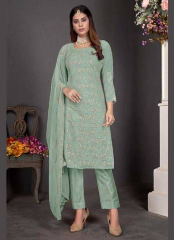 Grab These Suit in Fine Colored Pair With Bottom And Dupatta.These Top Are Faux Georgette And Dupatta Are Fabricated On Nazneen Pair With Santoon Bottom.Its Beautified With Santoon Bottom.Its Beautified With Heavy Designer Embroidery Work.