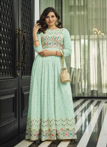 Attrective These Anarkali Suit in Fine Colored Pair With Bottom And Dupatta.These Top Are Faux Georgette And Dupatta Are Fabricated On Nazneen Pair With Santoon Bottom.Its Beautified With Santoon Inner.Its Beautified With Heavy Designer Embroidery Work.