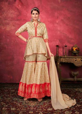 Grab This Readymade Plazzo Suits In Fine Color Top And Bottom Are Art Silk And Dupatta Are Georgette Fabricated Beautified With Wevon Designer. It Is Light In Weight And Easy To Carry All Day Long. 