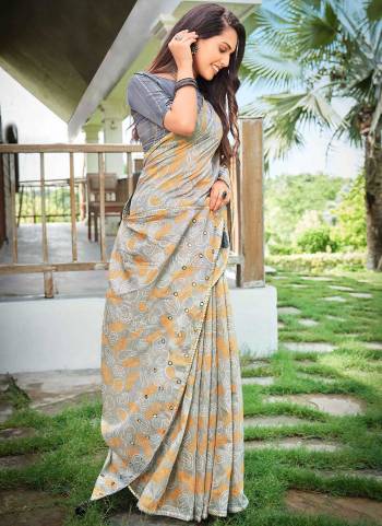 Grab These Party Wear Saree in Fine Colored.These Saree Are Art Silk And Blouse is Fabricated On Russion.Its Beautified With Designer Printed,Sequance Work.