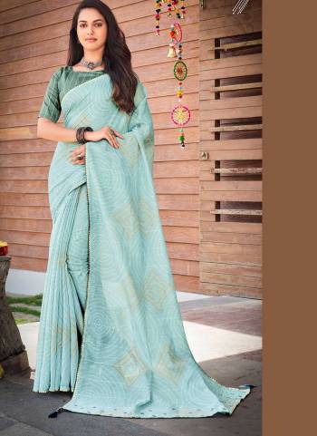 Grab These Party Wear Saree in Fine Colored.These Saree Are Art Silk And Blouse is Fabricated On Russion.Its Beautified With Designer Printed,Sequance Work.