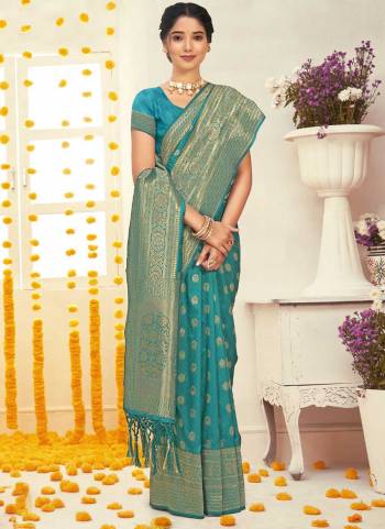 Looking These Festive Wear Saree in Fine Colored.These Saree And Blouse is Fabricated On Silk.Its Beautified With Weavon Designer Work.