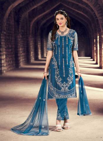 Grab These Suit in Fine Colored Pair With Bottom And Dupatta.These Top And Dupatta Are Fabricated On Heavy Net Pair With Santoon Bottom.Its Beautified With Heavy Designer Sequance Embroidery Work.