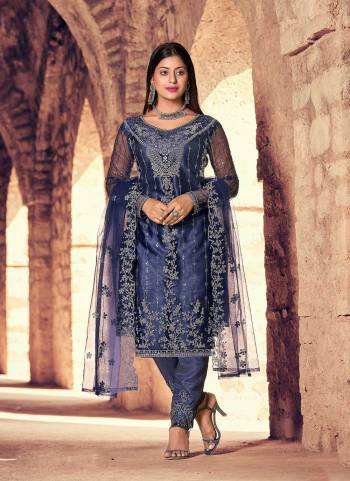 Grab These Suit in Fine Colored Pair With Bottom And Dupatta.These Top And Dupatta Are Fabricated On Heavy Net Pair With Santoon Bottom.Its Beautified With Heavy Designer Sequance Embroidery Work.