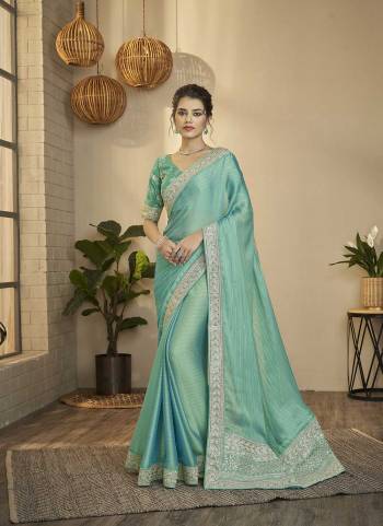 Looking These Festive Designer Saree in Fine Colored.These Saree And Blouse is Fabricated On Silk.Its Beautified With Designer Embroidery Work.