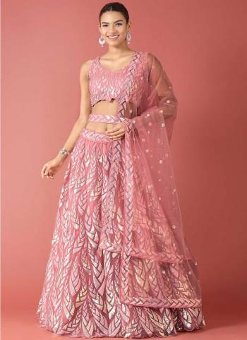 Garb This Partywear Fine Color Heavy Designer Choli Fabric Are Net And Lahenga Net And Dupatta Net In Fabricated Beautified With Attrective Embroidery Work. Buy Now.