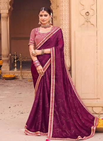 Attrective Looking These Saree in Fine Colored pair With Blouse.These Saree is Fabricated On Satin Chiffon Pair With Phantom Silk Blouse.Its Beautified With Lesar Cutting Foil,Jari, Resham,Mirror  Embroidery Work.