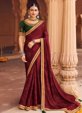 Attrective Looking These Saree in Fine Colored pair With Blouse.These Saree is Fabricated On Satin Chiffon Pair With Phantom Silk Blouse.Its Beautified With Lesar Cutting Foil,Jari, Resham,Mirror  Embroidery Work.