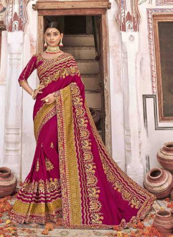 Garb These Designer Saree in Fine Colored.These Saree And Blouse is Fabricated On Viscose,Barfi Silk Pair.Its Beautified With Blooming Color,Heavy Embroidery,Diamond Work.