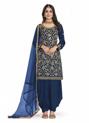 Grab These Patiyala Suit in Fine Colored Pair With Bottom And Dupatta.These Top And Bottom Are Fabricated On Bitalian Soft Silk Pair With Net Dupatta.Its Beautified With Heavy Designer Real Mirror Embroidery Work.