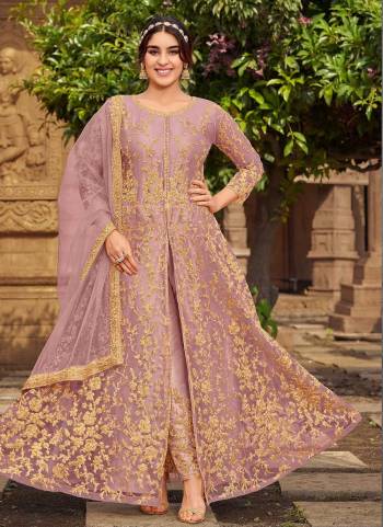 Attrective Looking These Special Suit in Fine Colored Pair With Bottom And Dupatta.These Top And Dupatta Are Fabricated On Butterfly Net Pair With Japan Satin Bottom.Its Beautified With Heavy Designer Cording Embroidery Work.