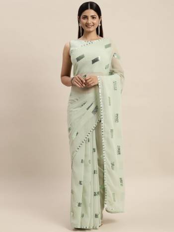 Look These Fancy Saree in Fine Colored.These Saree Are Georgette And Blouse is Fabricated On Art Silk Pair.Its Beautified With Designer Sequance Embroidery Work.