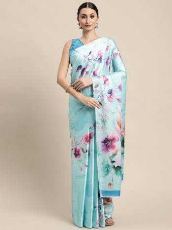 Look These Fancy Partywear Saree in Fine Colored.These Saree And Blouse is Fabricated On Japan Satin Pair.Its Beautified With Designer Digital Printed.