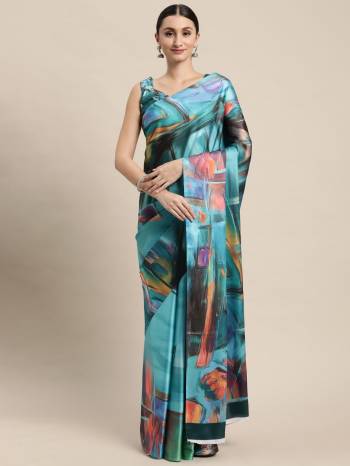 Look These Fancy Partywear Saree in Fine Colored.These Saree And Blouse is Fabricated On Japan Satin Pair.Its Beautified With Designer Digital Printed.