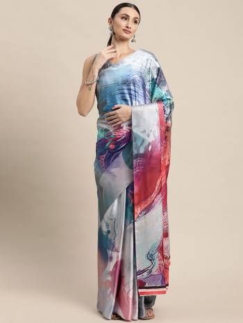 Look These Fancy Partywear Saree in Fine Colored.These Saree And Blouse is Fabricated On Japan Satin Pair.Its Beautified With Designer Digital Printed.