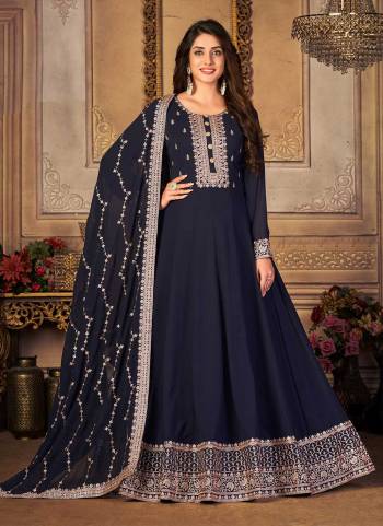 Grab These Anarkali Suit in Fine Colored Pair With Bottom And Dupatta.These Top And Dupatta Are Fabricated On Faux Georgette Pair With Santoon Bottom.Its Beautified With Santoon Bottom.Its Beautified With Heavy Designer Embroidery Work.