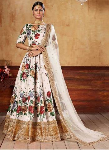 For A Designer Look,Grab These Lehenga Choli in Fine Colored.These Lehenga And Blouse Are Fabricated On Art Silk Pair With Net Dupatta.Its Beautified With Designer Digital Printed,Jari,Dori,Sequance Embroidery Work.