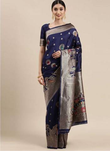 Garb These Fancy Saree in Fine Colored.These Saree And Blouse is Fabricated On Banarasi Silk Pair.Its Beautified With Wevon Jacquard Designer.