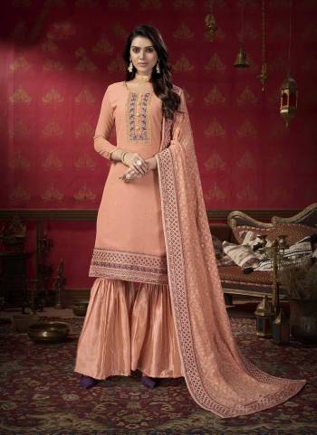 Attrective Look These Suit in Fine Colored Pair With Bottom And Dupatta.These Top And Dupatta Are Fabricated On Faux Georgette Pair With Santoon Bottom.Its Beautified With Santoon Inner.Its Beautified With Heavy Designer Sequance,Multy Embroidery Work.