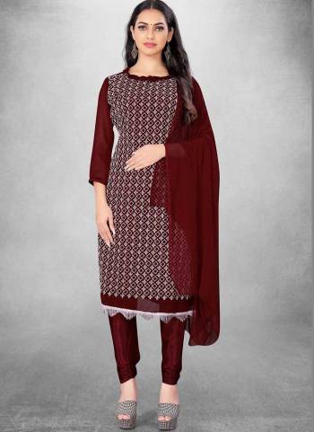 Attrective These Suit in Fine Colored Pair With Bottom And Dupatta.These Top Are Georgette And Dupatta Are Fabricated On Naznin Pair With Santoon Bottom.Its Beautified With Designer Multy Thread Embroidery Work.