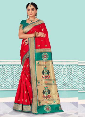 Look These Saree in Fine Colored.These Saree And Blouse is Fabricated On Silk.Its Beautified With Heavy Wevon Designer Work.