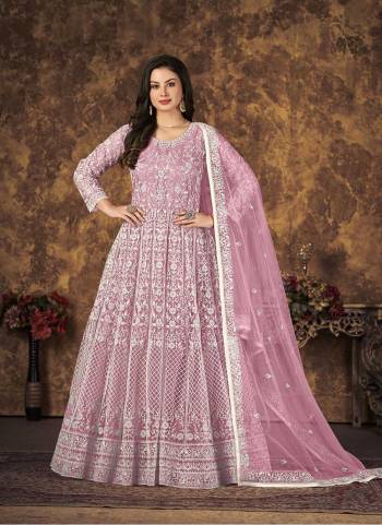 Grab These Anarkali Suit in Fine Colored Pair With Bottom And Dupatta.These Top And Dupatta Are Fabricated On Net Pair With Santoon Bottom.Its Beautified With Santoon Inner.Its Beautified With Designer Thread Embroidery Work.