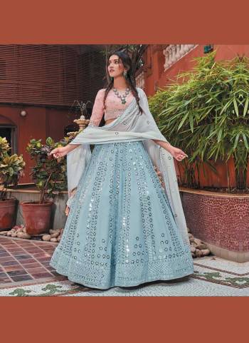 For A Designer Look,Grab These Readymade Lehenga Choli in Fine Colored.These Lehenga And Dupatta Are Fabricated On Georgette Pair With Dola Silk Blouse.Its Beautified With Sequance,Thread Embroidery,Hand Work.