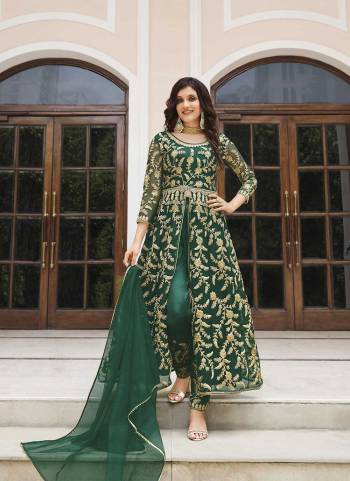 Attrective Looking These Partywear Anarkali Suit in Fine Colored Pair With Bottom And Dupatta.These Top And Dupatta Butterfly Net Are Fabricated On Satin Pair Bottom.Its Beautified With Heavy Designer Coding Sequance Embroidery Work.