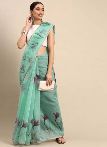 Look These Saree in Fine Colored.These Saree And Blouse is Fabricated On Organza.Its Beautified With Designer Digital Printed.