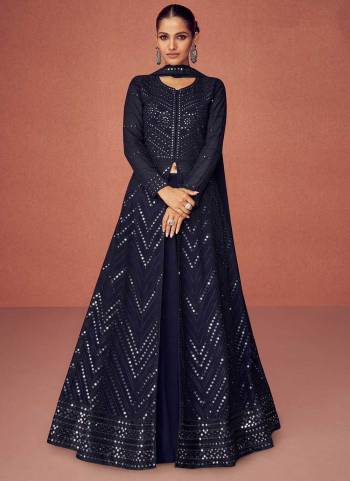 Attrective These Anarkali Suit in Fine Colored Pair With Bottom And Dupatta.These Top And Dupatta Are Fabricated On Faux Georgette Pair With Santoon Bottom.Its Beautified With Santoon Inner.Its Beautified With Heavy Designer Sequance Embroidery Work.