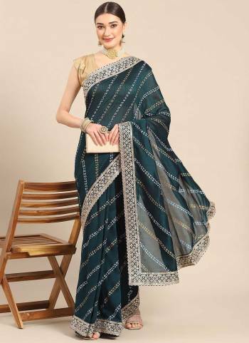 Looking These Festive Wear Saree in Fine Colored.These Saree Are Poly Silk And Blouse is Fabricated On Art Silk.Its Beautified With Bandhani Printed,Sequance Embroidery Work Border.