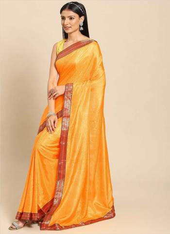 Looking These Festive Wear Saree in Fine Colored.These Saree Are Poly Crepe And Blouse is Fabricated On Art Silk.Its Beautified With Wevon Work Border.