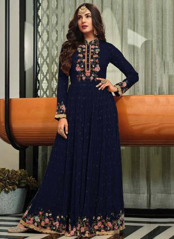 Attrective These Anarkali Suit in Fine Colored Pair With Bottom And Dupatta.These Top Are Georgette And Dupatta Are Fabricated On Naznin Pair With Santoon Bottom.Its Beautified With Santoon Inner.Its Beautified With Heavy Designer Embroidery Work.