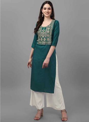 Grab These Beautiful Looking Readymade Kurti.These Kurti is Fabricated On Dola Silk.Its Beautified With Designer Jacquard Yoke And Gota Patti Lace In Sleeves.