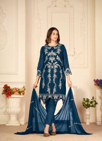 Grab These Suit in Fine Colored Pair With Bottom And Dupatta.These Top Are Georgette And Dupatta Are Fabricated On Georgette Pair With Santoon Bottom.Its Beautified With Heavy Designer Thread,Sequance Embroidery Work.