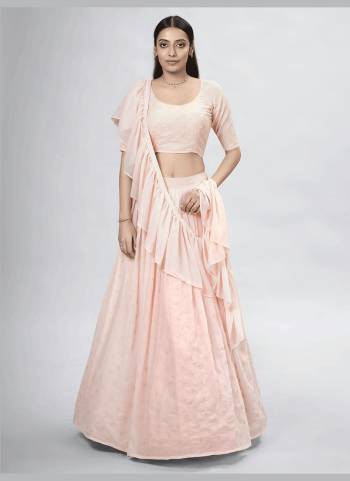 For A Designer Look,Grab These Lehenga Choli in Fine Colored.These Lehenga And Blouse Are Fabricated On Georgette Pair With Georgette Dupatta.Its Beautified With Designer Thread,Sequance Embroidery Work.