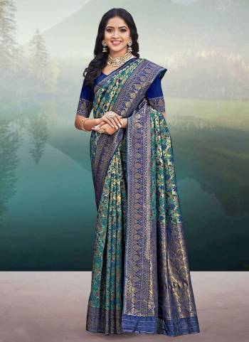 Looking These Festive Wear Saree in Fine Colored.These Saree And Blouse is Fabricated On Banarasi Silk.Its Beautified With Weavon Multy Jari Designer Work.