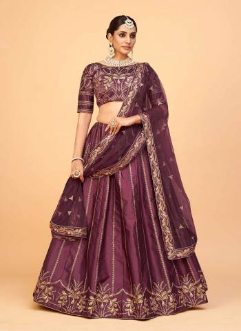 For A Designer Look,Grab These Lehenga Choli in Fine Colored.These Lehenga And Blouse Are Fabricated On Ferrari Silk Pair With Butterfly Net Blouse.Its Beautified With Designer Jari,Sequance Embroidery Work.