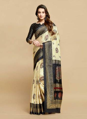 Grab These Party Wear Saree in Fine Colored.These Saree is Fabricated On Silk Pair With Blouse.Its Beautified With Heavy Weaving Jacquard Designer.