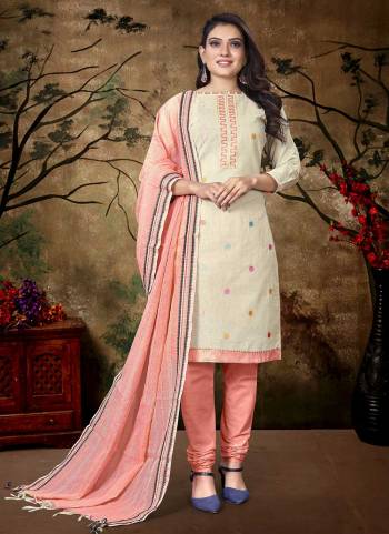 Grab These Suit in Fine Colored Pair With Bottom And Dupatta.These Top Are Khadi Cotton And Dupatta Are Fabricated On South Cotton Pair With Cotton Bottom.Its Beautified With Wevon Designer With Embroidery Work.