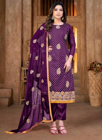 Grab These Suit in Fine Colored Pair With Bottom And Dupatta.These Top Are Modal Chanderi And Dupatta Are Fabricated On Naznin Pair With Santoon Bottom.Its Beautified With Santoon Inner.Its Beautified With Designer Embroidery Work.