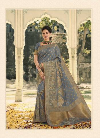 Attrective These Party Wear Saree in Fine Colored.These Saree And Blouse is Fabricated On Banarasi Silk.Its Beautified With Heavy Weaving Designer With Swaroski Hand Work.