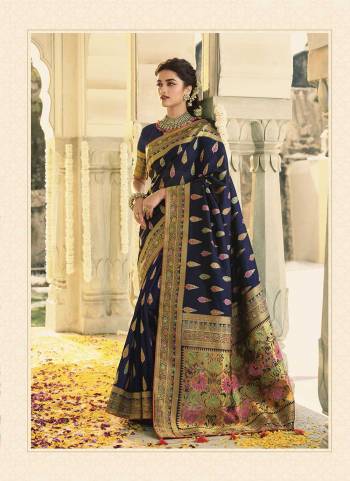 Attrective These Party Wear Saree in Fine Colored.These Saree And Blouse is Fabricated On Banarasi Silk.Its Beautified With Heavy Weaving Designer With Swaroski Hand Work.