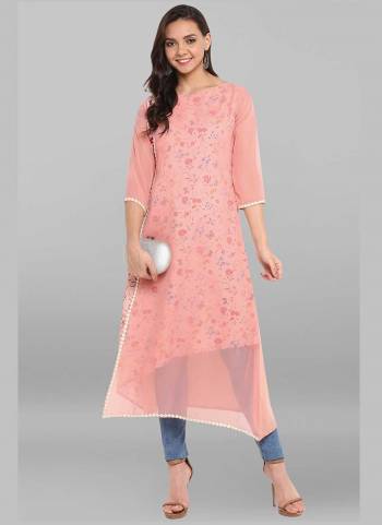 Grab These Beautiful Looking Readymade Long Kurti.These Kurti is Fabricated On Poly Crepe.Its Beautified With Designer Printed.