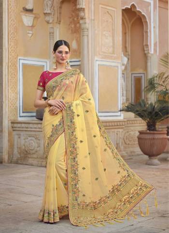 Attrective These Party Wear Saree in Fine Colored.These Saree And Blouse is Fabricated On Fancy Art Silk.Its Beautified With Heavy Designer Embroidery With Hand Work.