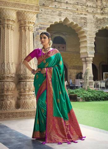 Attrective These Party Wear Saree in Fine Colored.These Saree And Blouse is Fabricated On Fancy Satin Silk.Its Beautified With Heavy Weaving Designer.