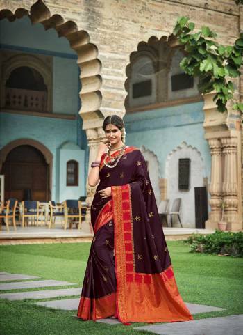 Attrective These Party Wear Saree in Fine Colored.These Saree And Blouse is Fabricated On Fancy Satin Silk.Its Beautified With Heavy Weaving Designer.