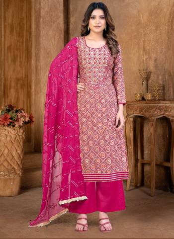 Grab These Suit in Fine Colored Pair With Bottom And Dupatta.These Top Are Modal Cotton And Dupatta Are Fabricated On Naznin Pair With Cotton Bottom.Its Beautified With Designer Printed With Embroidery Work.